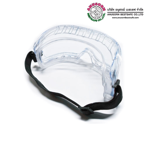 Goggle17 แว่นครอบตาเลนส์ใส กันสารเคมี+ฝ้า # BESTSAFE